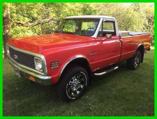 1972 Chevrolet K20 4WD 350 V-8 4 Barrel Engine 3-Speed Automatic Dual Gas Tanks 1972 Chevrolet K20