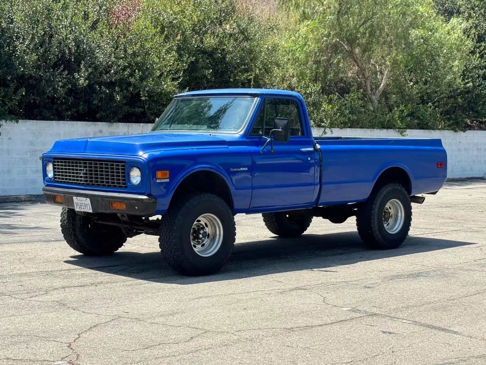 1972 Chevrolet K20 Pickup Chevrolet Custom K20 4WD 4x4 4spd Manual 5.7L 350 V8