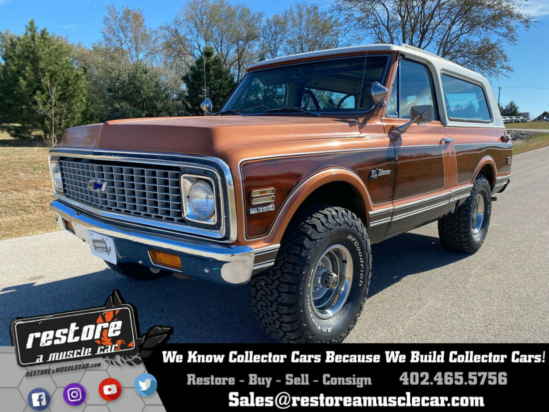 1972 Chevrolet K5 Blazer CST Cheyenne, 350ci - V8, Auto, Woody, Removable Top 1972 Chevrolet Blazer K5 CST Cheyenne, 350ci Auto, Woody, Removable Top