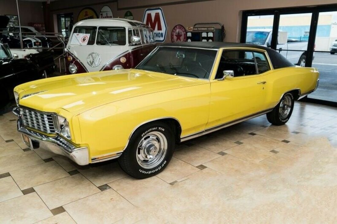 1972 Chevrolet Monte Carlo 10 Miles Cream Yellow 350C.I. Turbo-Hydramatic 350 1972 Chevrolet Monte Carlo