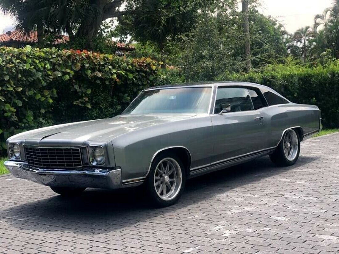 1972 Chevrolet Monte Carlo 87,164 Miles Silver American Muscle Car Select Autom 1972 Chevrolet Monte Carlo