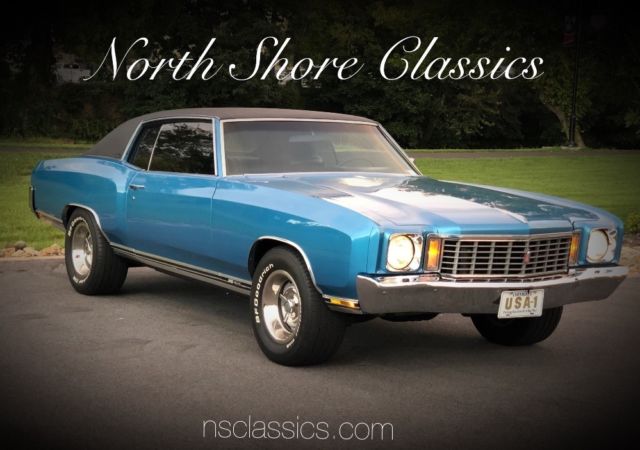 1972 Chevrolet Monte Carlo, Blue with 66,845 Miles available now! 1972 Chevrolet Monte Carlo -BIG BLOCK 454/4 Speed-AC-SUSPENSION UPGRADES-SEE