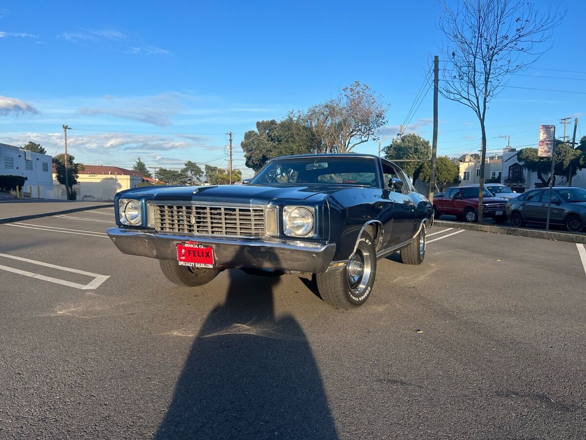 1972 Chevrolet Monte Carlo Coupe Blue RWD Automatic 1972 Chevrolet Monte Carlo