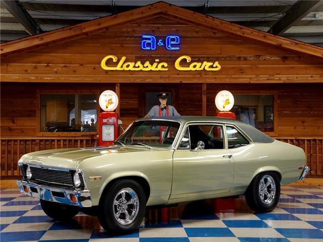 1972 Chevrolet Nova - Gulf Green 1972 Chevrolet Nova 307 Small Black