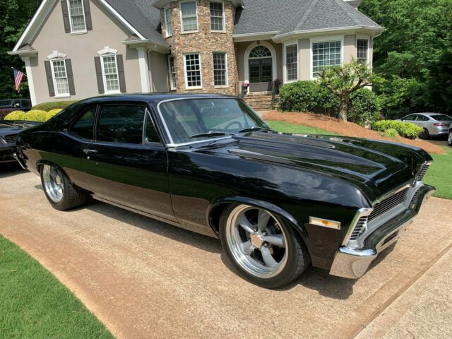 1972 Chevrolet Nova ZZ4 Crate Motor Mini Tubbed 4 speed Tuxedo Black 18" Wheels 1972 Chevrolet Nova Base