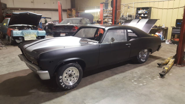 1972 CHEVROLET NOVE RACE CAR PRO STREET ROLLER KILLER SET UP RUST FREE 1972 Chevrolet Nova SS
