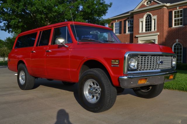 1972 Chevrolet Suburban 2500 3/4 4 wheel drive 3 door Texas 1972 Chevrolet Suburban