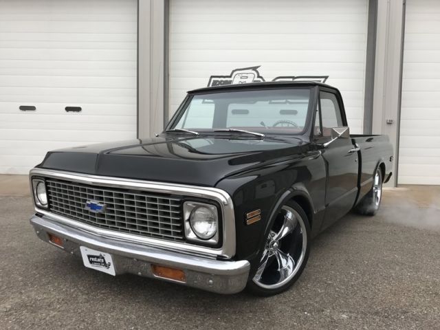 1972 Chevy C-10 Pickup Shortbox Frame-Off 454 Auto Red Leather 1972 Chevrolet C-10