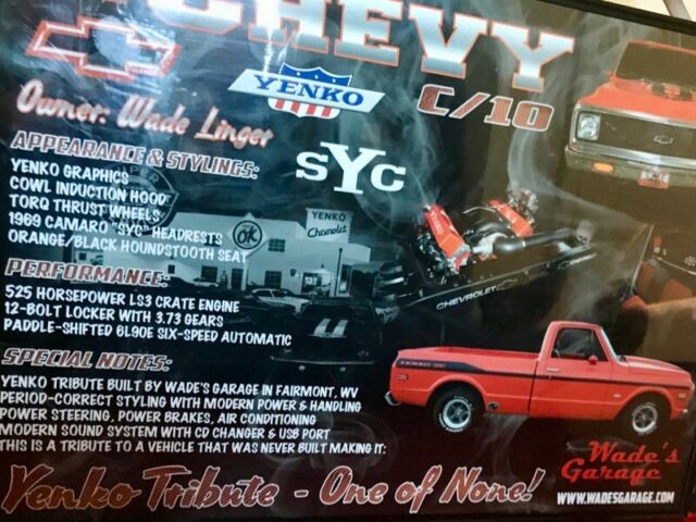 1972 Chevrolet C-10 Custom Yenko Badging - photo 7