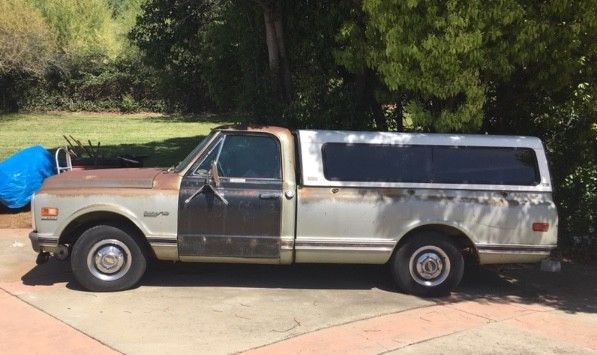 1972 Chevy c10 Long Bed w/ camper shell 1972 Chevrolet C-10 some