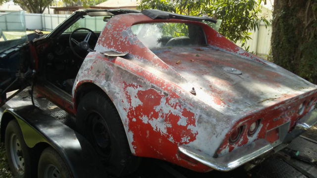 1972 CHEVY CORVETTE NUMBERS MATCHING LS5 454 4-SPEED SALVAGE PROJECT CLEAR TITLE 1972 Chevrolet Corvette COUPE