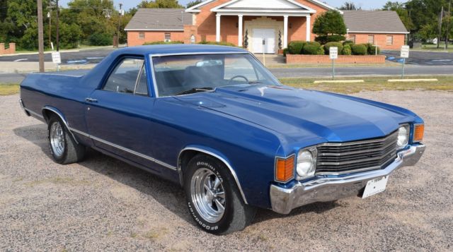1972 Chevy El Camino, Good Wrench 350, 700 R Trans., Factory AC, PS, PB 1972 Chevrolet El Camino