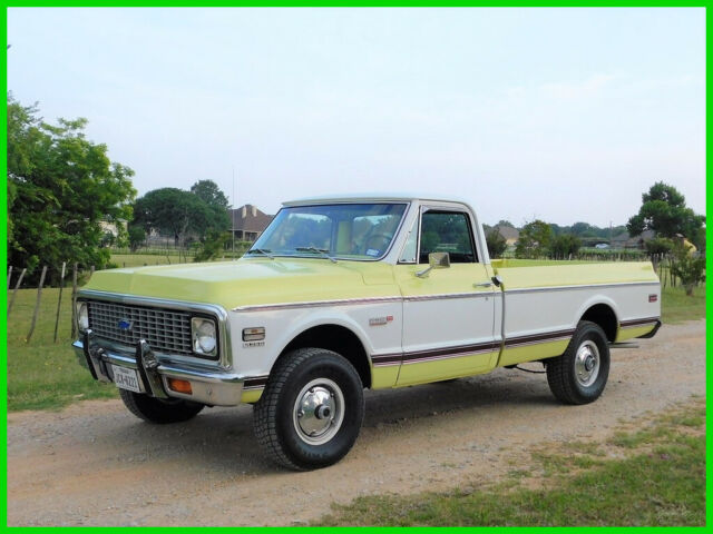 1972 Chevy K-10 Cheyenne Super 4WD Survivor, Rare Color, C10 4X4 1972 Chevrolet C-10 1972 Chevy K-10 Cheyenne Super 4WD, Pickup Truck, Texas C10