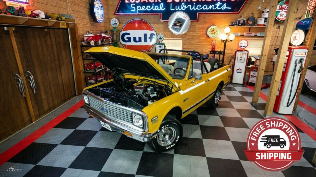 1972 Chevy K5 Blazer 350 4x4 Pickup FREE SHIPPING FOR SALE K10 1969 1970 1971 1972 Chevrolet Blazer K5 4x4 Convertible Pickup Truck FREE SHIPPING