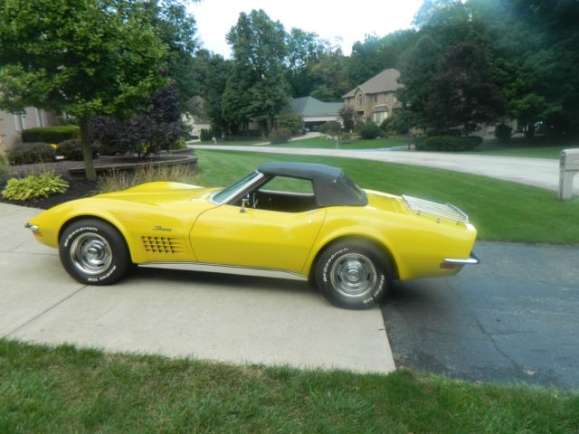 1972 Corvette Conv 2 Tops 4 Speed, factory AC, Engine #s match, Body Off 1972 Chevrolet Corvette Convertible