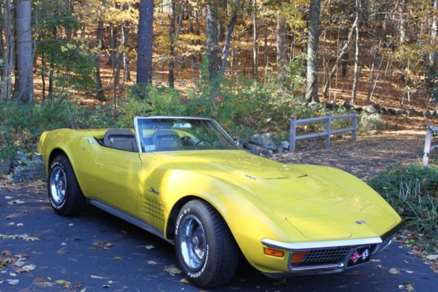 1972 Corvette Convertible 454, 4spd, All Original Survivor! 41k miles from new! 1972 Chevrolet Corvette Convertible