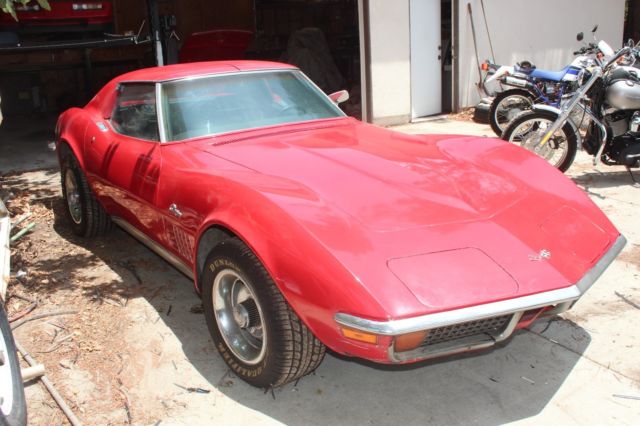 1972 Corvette Stingray Coupe, Matching numbers 1972 Chevrolet Corvette T-top