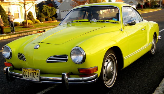 1972 Coupe,Yellow/Black.Orig Owner,4spd,Fact AC,65k Orig Miles,NewCarb,Nice Ghia 1972 Volkswagen Karmann Ghia Coupe
