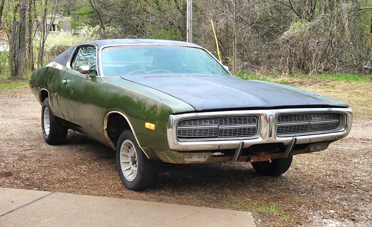 1972 Dodge Charger SE clean project car headlights work 1972 Dodge Charger
