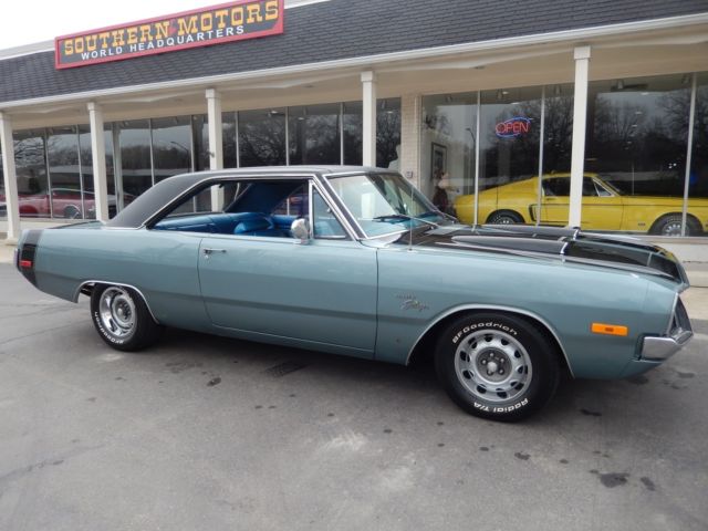 1972 Dodge Dart Swinger Gunmetal grey factory A/C Documented Restoration 1972 Dodge Dart Bench
