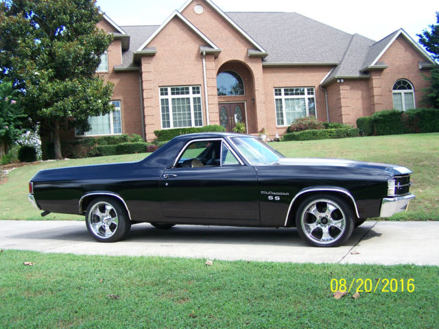 1972 EL CAMINO BLACK 1972 Chevrolet El Camino