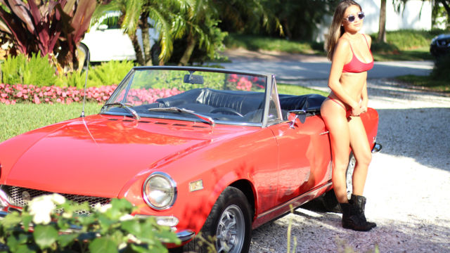 1972 Fiat 124 Spider Rally Red IDF 1608 cc Weber Faza Abarth Campanello 56,962 1972 Fiat 124 Sport Spider Abarth