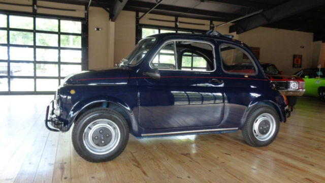 1972 Fiat 500 LEATHER Soft Top 1971 Fiat 500L LEATHER