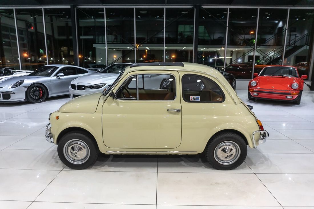 1972 Fiat 500L FULLY RESTORED! RAGTOP ROOF! LUSSO PKG! - photo 11