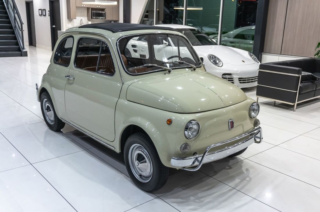 1972 Fiat 500L FULLY RESTORED! RAGTOP ROOF! LUSSO PKG! - photo 6
