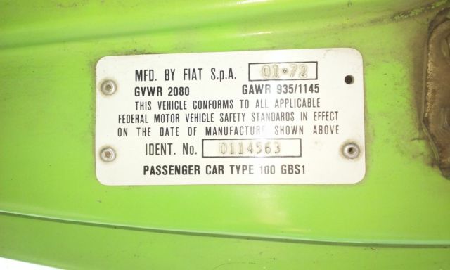1972 Fiat Other Spider Hardtop 2-Door - photo 12