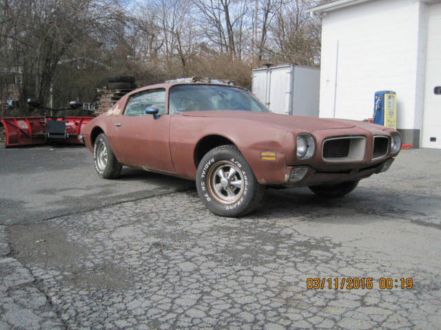 1972 FIREBIRD / TRANS AM RUNNING & DRIVING A/C PROJECT CAR 1972 Pontiac Firebird