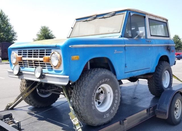 1972 FORD Bronco 4WD Automatic 302 V8 Blue Explorer Lifted Classic Blue U15 1972 Ford Bronco Explorer Package