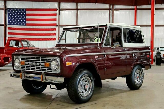 1972 Ford Bronco Sport 46289 Miles Burgundy SUV 302ci V8 3-On The Tree 1972 Ford Bronco Sport