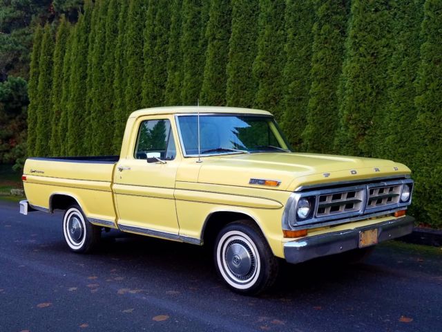 1972 FORD F-100 SPORT CUSTOM 351 XLT RANGER 2WD SHORT BED PICKUP F150 F250 F350 1972 Ford F-100 XLT SPORT CUSTOM