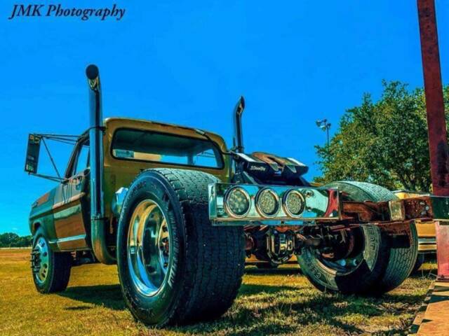 1972 ford f100 custom f350 dually 22.5s tow rig hot rod kustom rat rod 1972 Ford F-100 f100