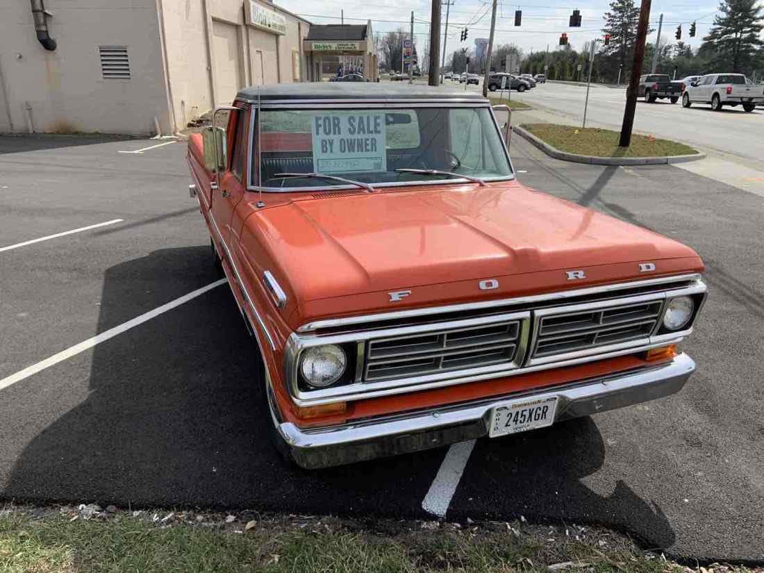 1972 Ford F100 5000 GVW package, sport custom cab - photo 3