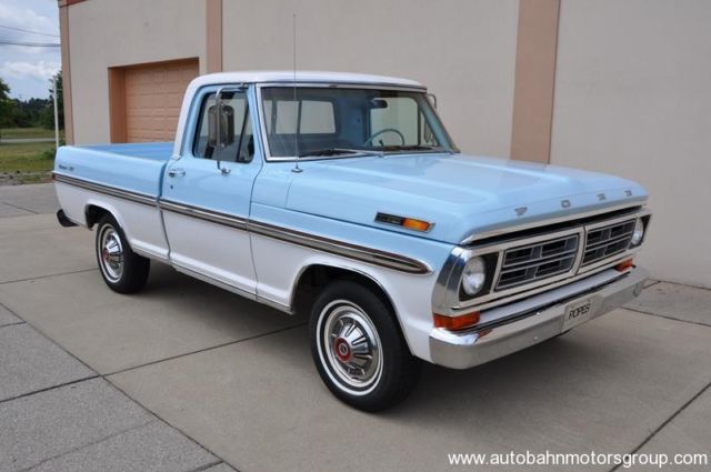 1972 Ford F100 Ranger XLT SWB Original Stock Hot Rat Rod Show Bump Bumpside 1972 Ford F-100 F100