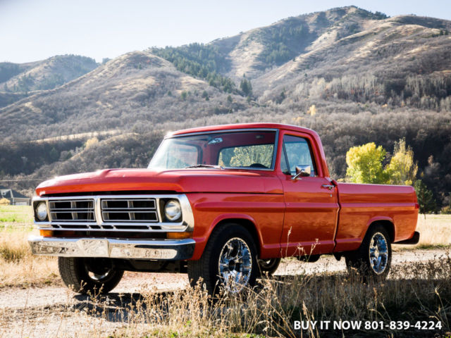 1972 FORD F100 SPORT CUSTOM, HOT ROD SHOP TURCK, AC CAB, REBUILT 302 V8, NO RUST 1972 Ford F-100 Sport Custom Shop Truck Hot Rod Ranger XLT