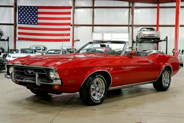 1972 Ford Mustang Convertible 71329 Miles Candy Apple Red Metallic Convertible 3 1972 Ford Mustang Convertible