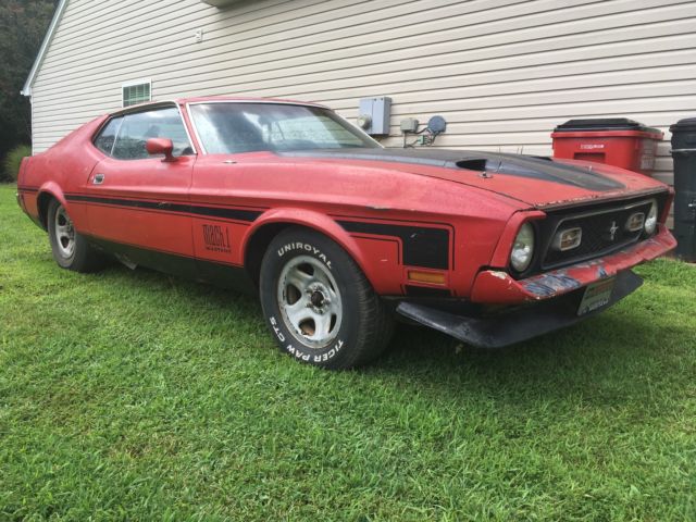 1972 Ford Mustang Mach 1 Code “H" 351C 2 Barrel 9" 300 Open Rear End 1972 Ford Mustang Mach 1