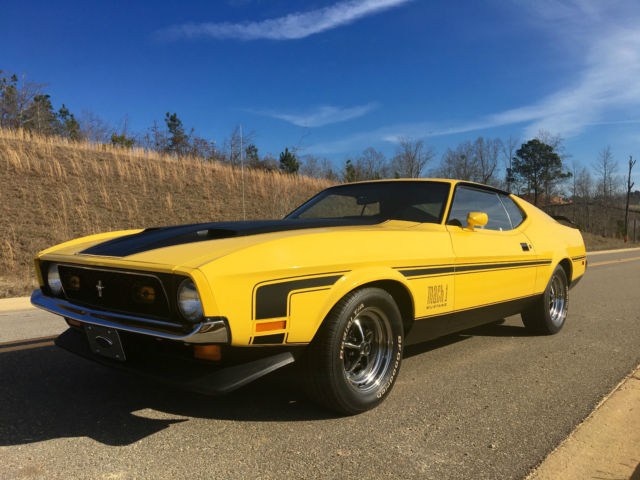 1972 Ford Mustang Mach I 351 C Cobra Jet 1972 Ford Mustang Mach I