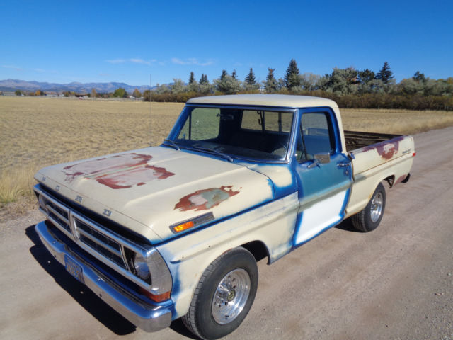 1972 Ford Ranger XLT F100 F-100 shortbox SWB dry California desert barn find NR 1972 Ford F-100