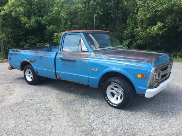 1972 GMC Pickup Custom 1500 Chevy C10 Sierra Rat Rod Hot Rod 350 Rust Patina 350 1972 GMC Pickup Custom 1500 Rat Rod