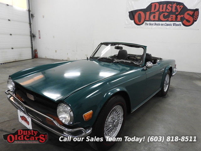 1972 Green Runs Drives Body Interior all Vgood Overdrive! 1972 Triumph TR-6 Runs Drives Body Interior all Vgood Overdrive