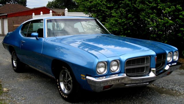 1972 Ground-Up Resto,New Blue Urethane,#'s Rebuilt 400 V-8,Turbo 400,PS,PDB,Exc. 1972 Pontiac Le Mans 400 Coupe