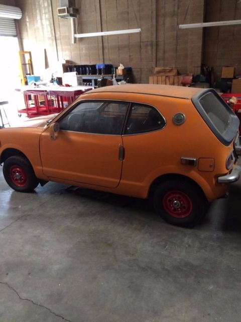 1972 Honda 600 Coupe Orange Automobile Car 1972 Honda 600 Coupe