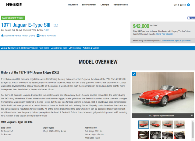 1972 Jaguar E-Type V12 / 4 Speed Manual - photo 2