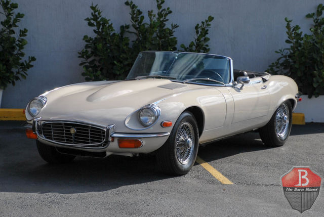 1972 Jaguar E-Type XKE 28980 Miles Olde English White Convertible 5.3L Manual 1972 Jaguar E-Type XKE