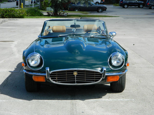 1972 Jaguar E-Type XKE V-12 ROADSTER E-TYPE BRITISH RACING GREEN - photo 3