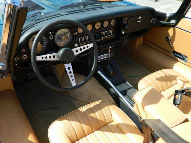 1972 Jaguar E-Type XKE V-12 ROADSTER E-TYPE BRITISH RACING GREEN - photo 4